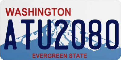 WA license plate ATU2080