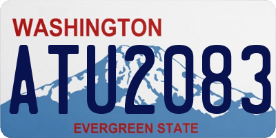 WA license plate ATU2083