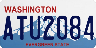 WA license plate ATU2084