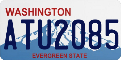 WA license plate ATU2085
