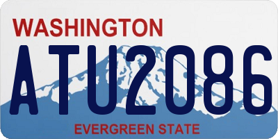 WA license plate ATU2086