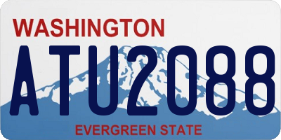 WA license plate ATU2088