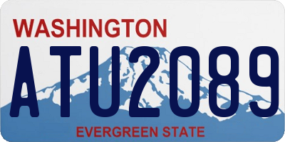 WA license plate ATU2089