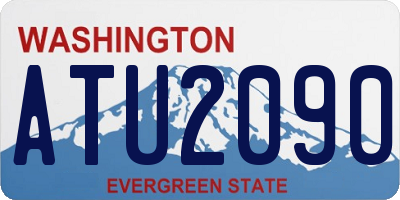 WA license plate ATU2090