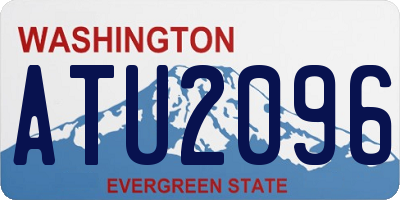 WA license plate ATU2096