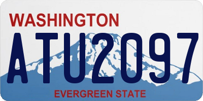 WA license plate ATU2097