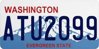 WA license plate ATU2099