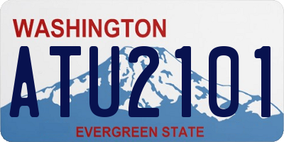 WA license plate ATU2101