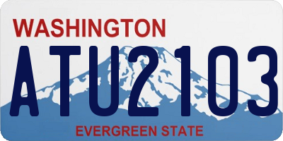 WA license plate ATU2103