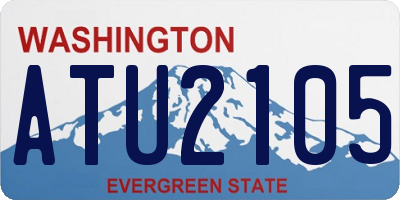 WA license plate ATU2105
