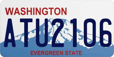 WA license plate ATU2106