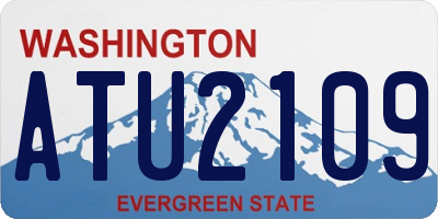 WA license plate ATU2109