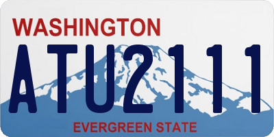 WA license plate ATU2111