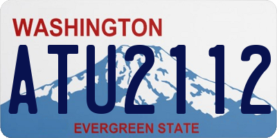 WA license plate ATU2112