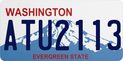 WA license plate ATU2113