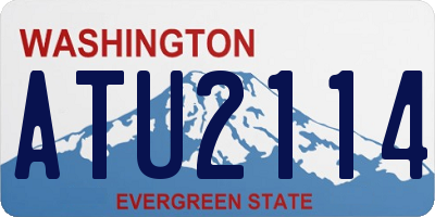 WA license plate ATU2114