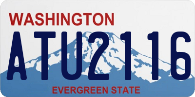 WA license plate ATU2116