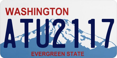WA license plate ATU2117
