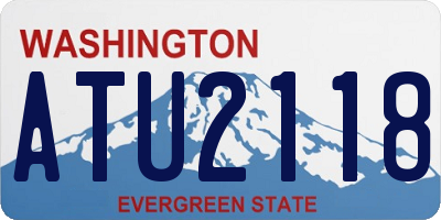 WA license plate ATU2118