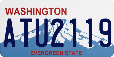WA license plate ATU2119