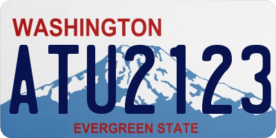 WA license plate ATU2123