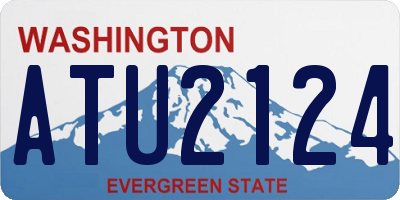 WA license plate ATU2124