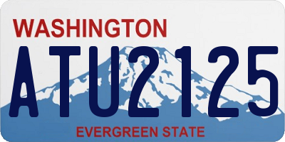 WA license plate ATU2125