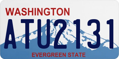 WA license plate ATU2131