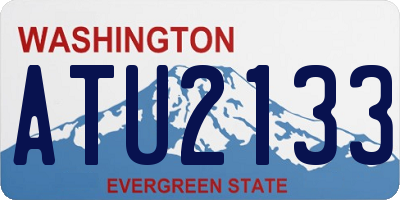 WA license plate ATU2133