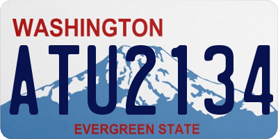 WA license plate ATU2134