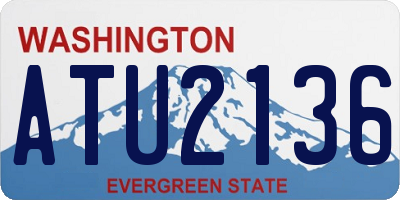 WA license plate ATU2136