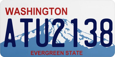 WA license plate ATU2138