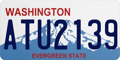 WA license plate ATU2139