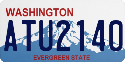 WA license plate ATU2140