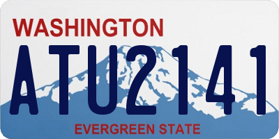 WA license plate ATU2141