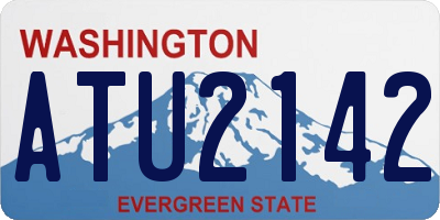 WA license plate ATU2142