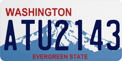 WA license plate ATU2143