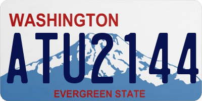 WA license plate ATU2144