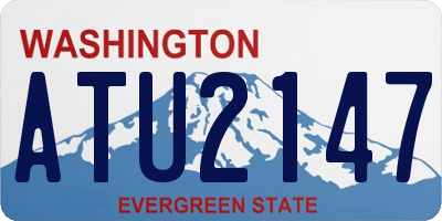 WA license plate ATU2147