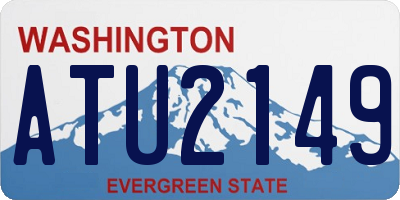 WA license plate ATU2149
