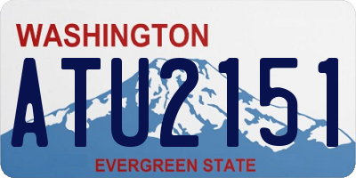 WA license plate ATU2151