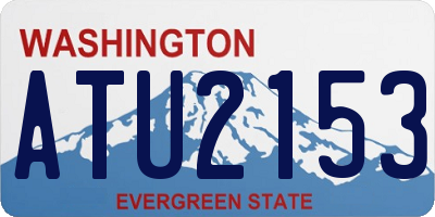 WA license plate ATU2153