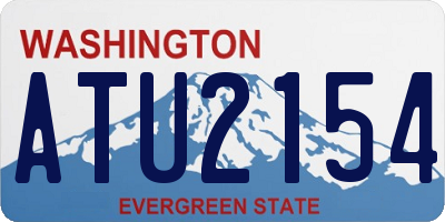WA license plate ATU2154