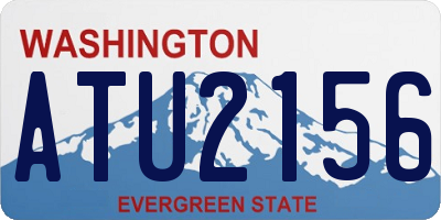 WA license plate ATU2156