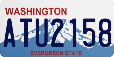 WA license plate ATU2158
