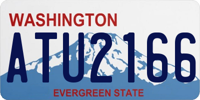 WA license plate ATU2166
