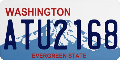 WA license plate ATU2168