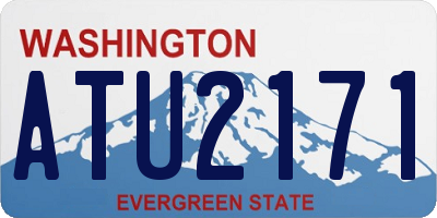 WA license plate ATU2171