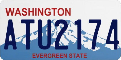WA license plate ATU2174
