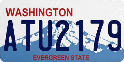 WA license plate ATU2179
